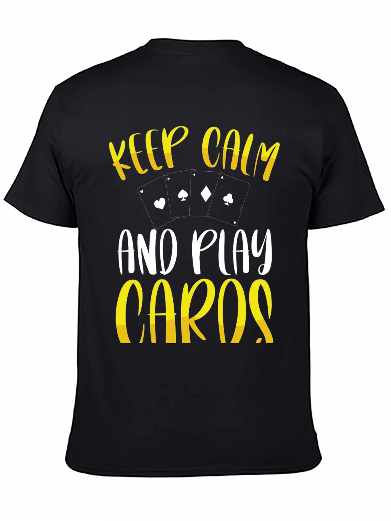 Keep Calm Play Cards Graphic T-Shirt