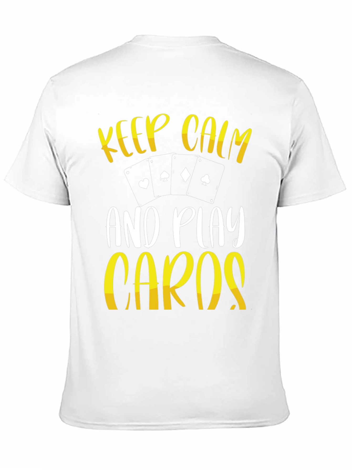 Keep Calm Play Cards Graphic T-Shirt