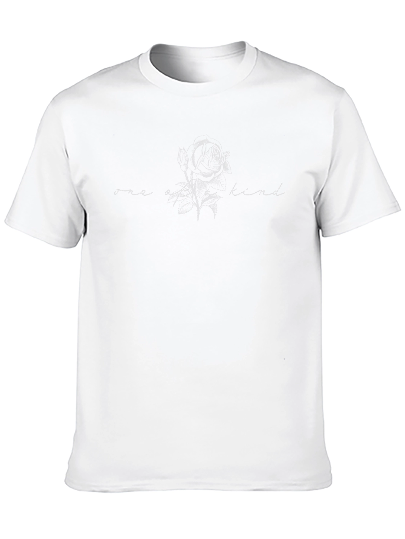 One of a Kind Rose Graphic Tee - Black