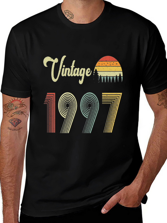Vintage 1997 Birthday T-Shirt Retro Style Soft Cotton