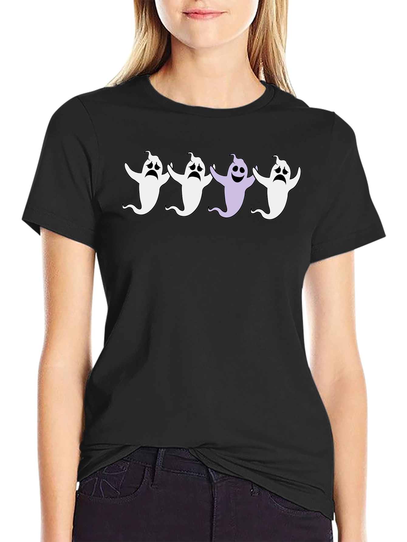 Spooky Ghost T-Shirt - Halloween Party Ready!