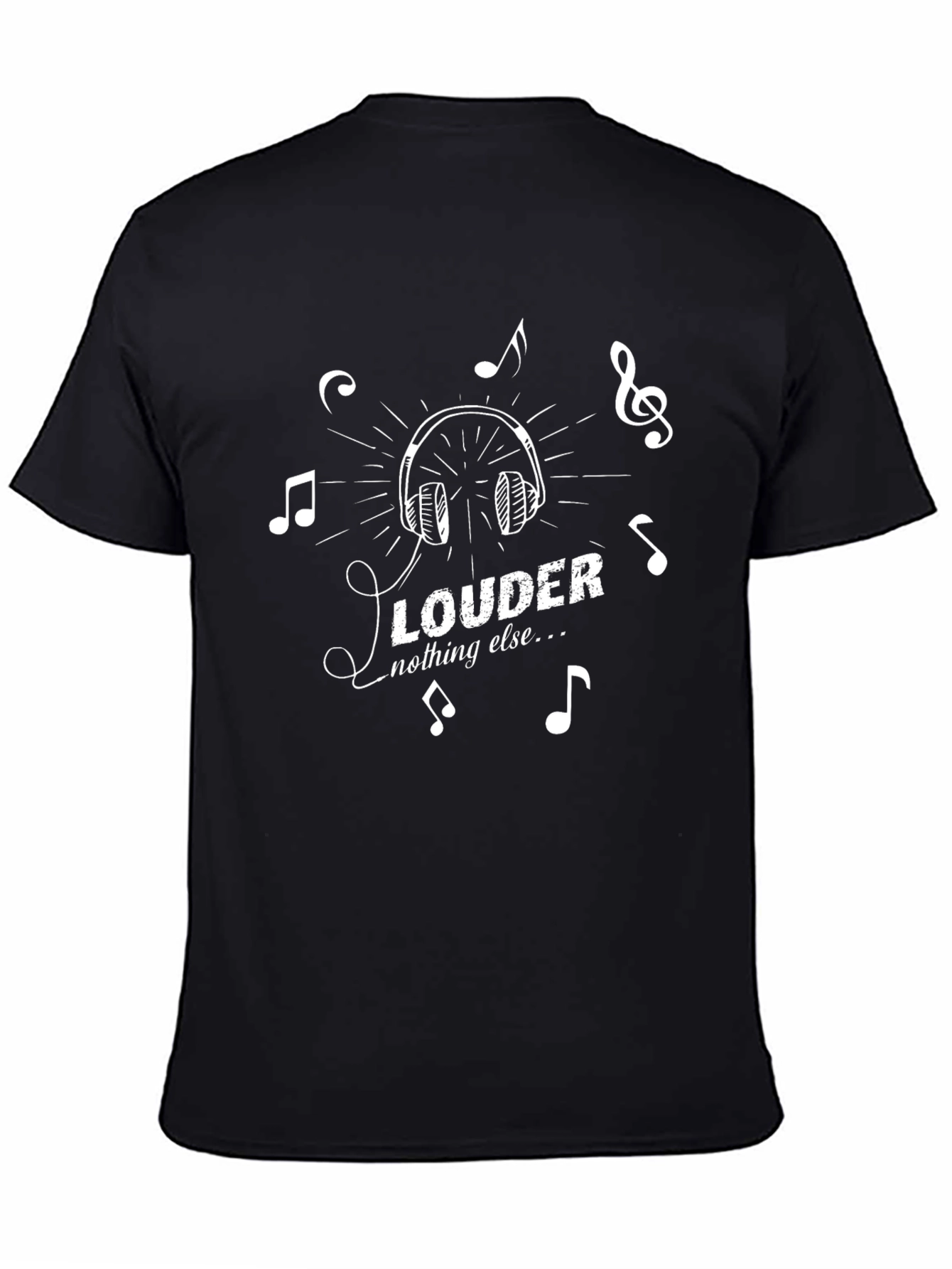 Louder Music Graphic Black T-Shirt