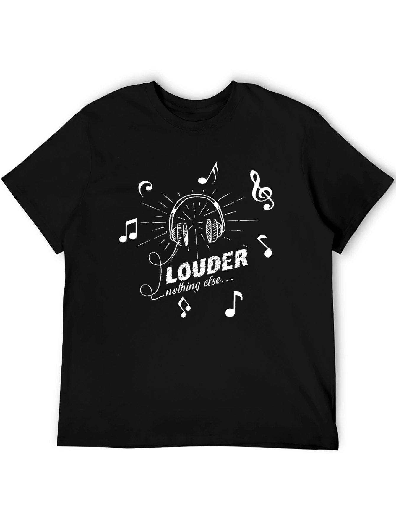 Louder Music Graphic Black T-Shirt