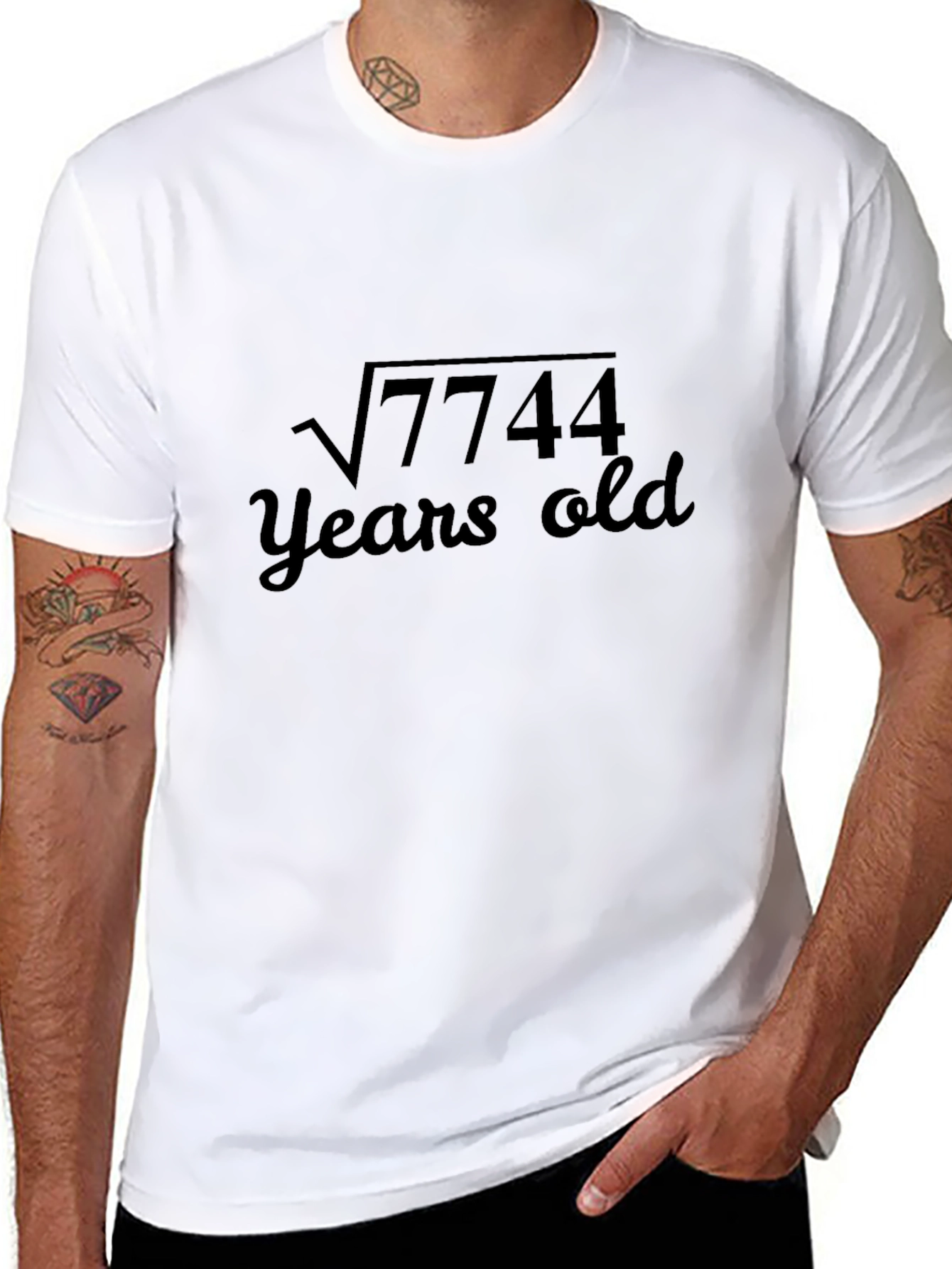 Funny Math T-Shirt - Root 7744 Years Old