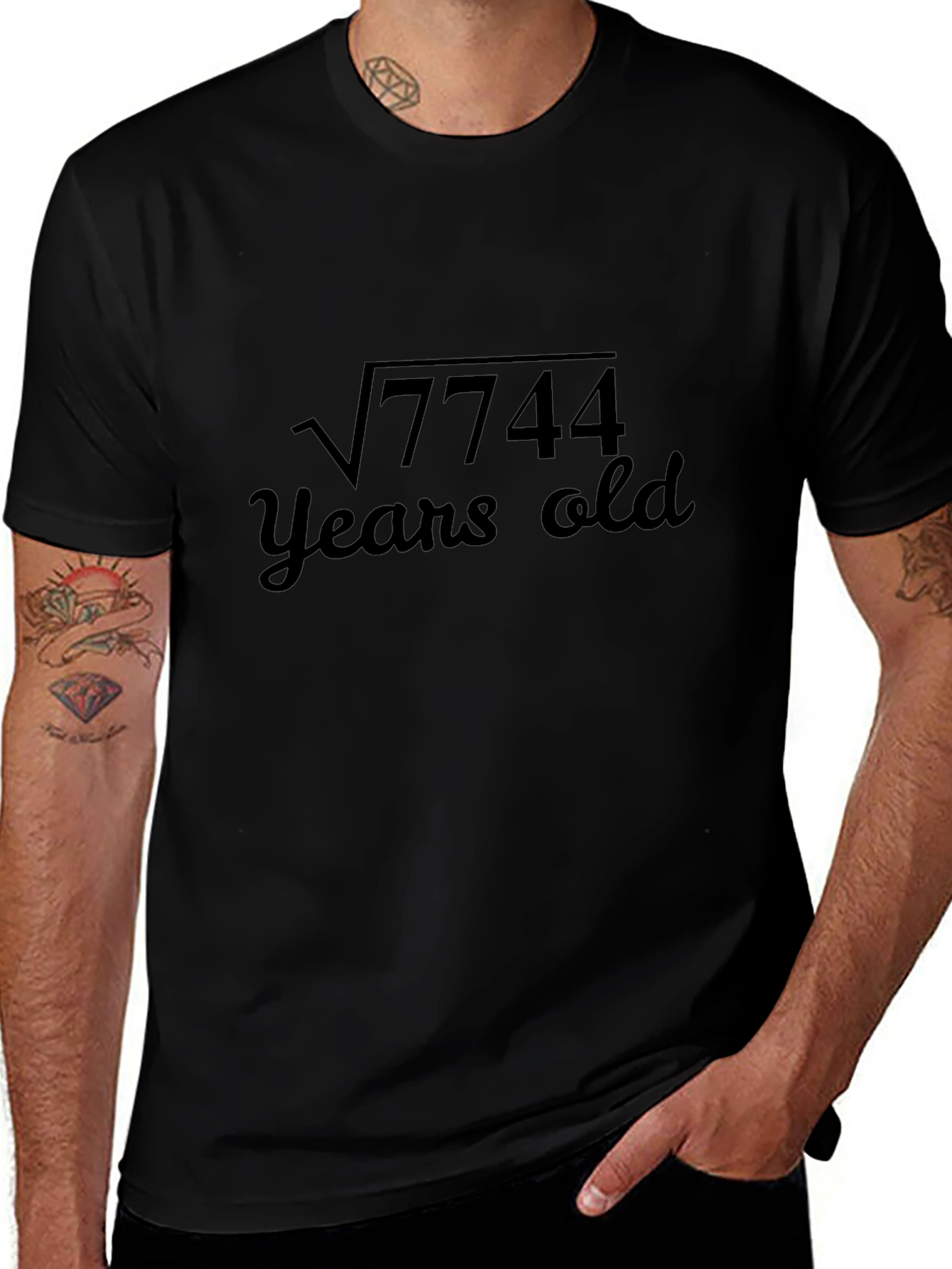 Funny Math T-Shirt - Root 7744 Years Old