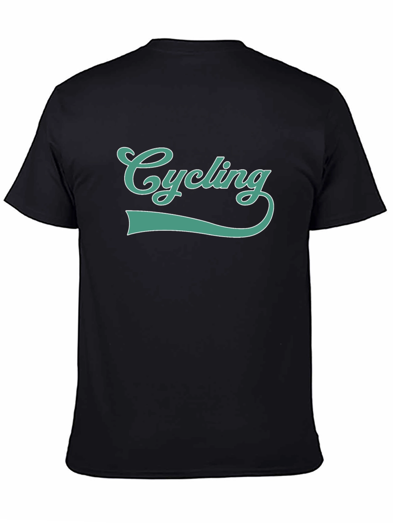Cycling Graphic Tee - Sporty Black T-Shirt