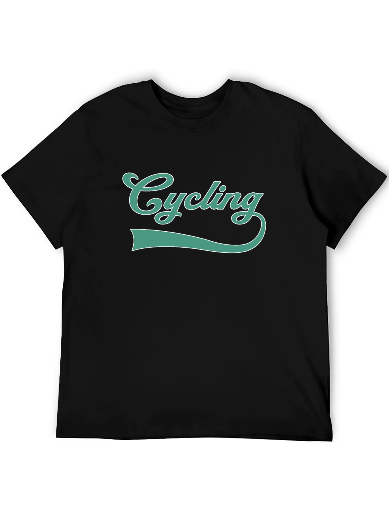 Cycling Graphic Tee - Sporty Black T-Shirt