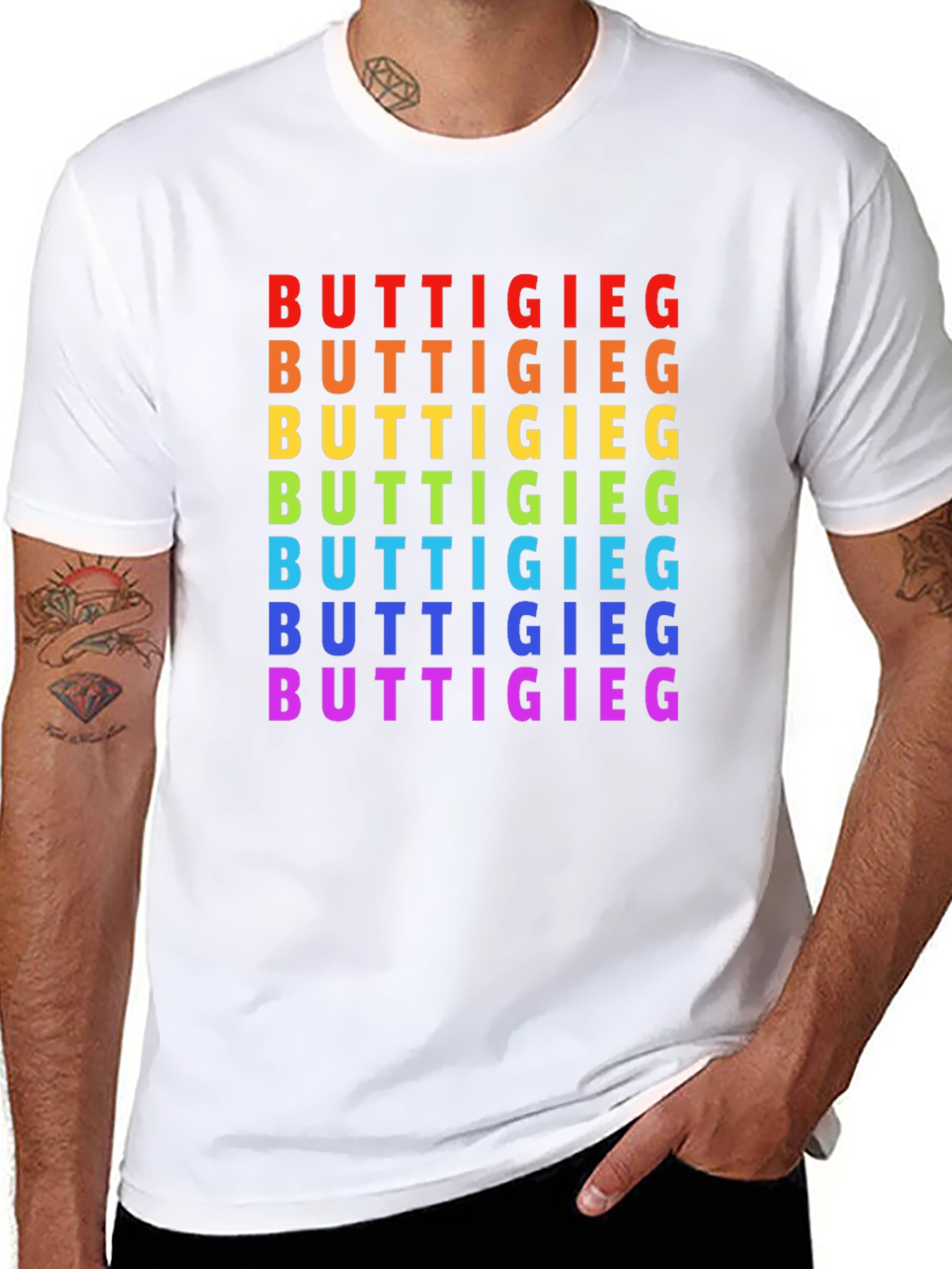 Buttigieg Rainbow T-Shirt - Pride Political Tee