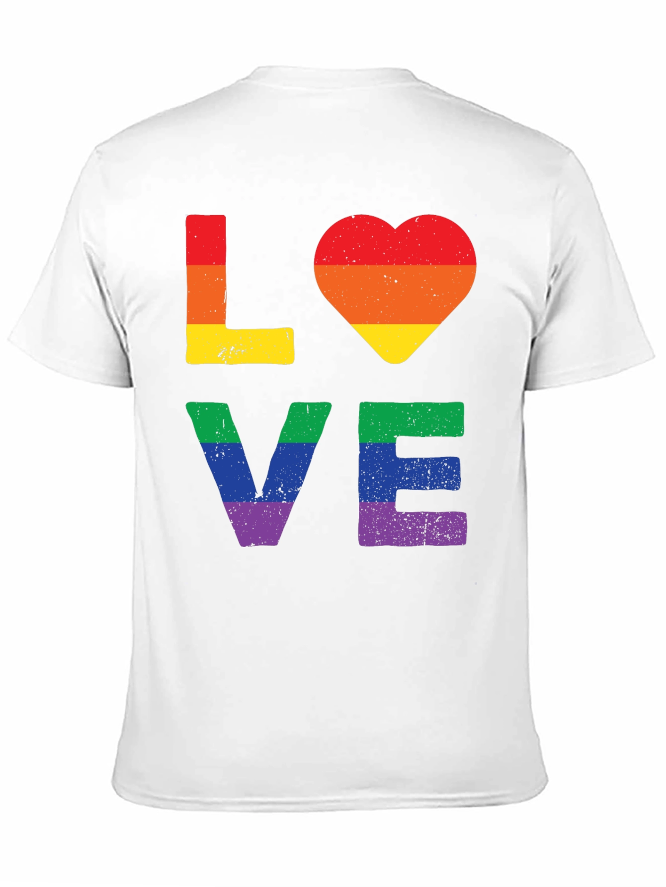 Pride LOVE T-Shirt - Rainbow Graphic Tee