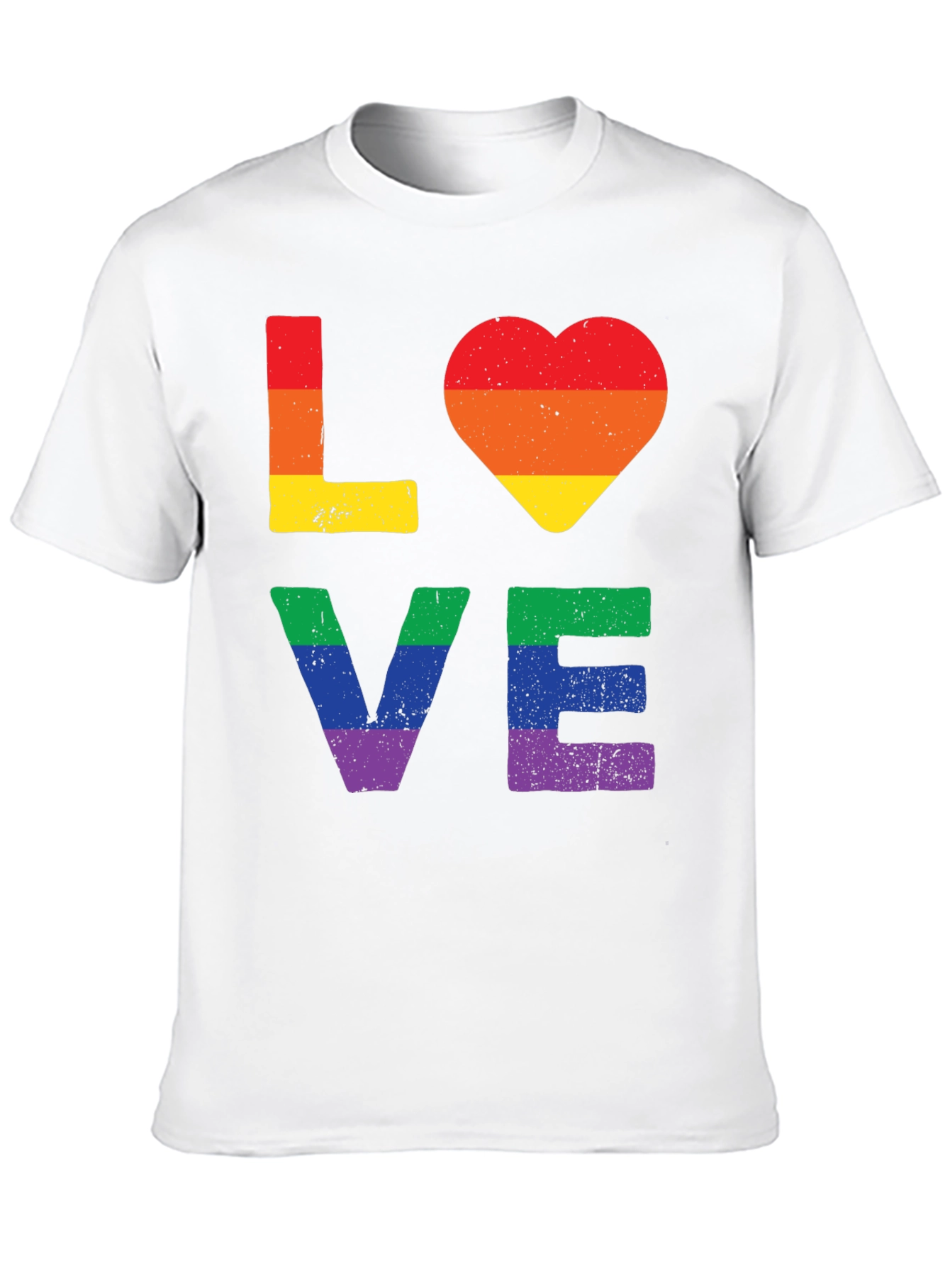 Pride LOVE T-Shirt - Rainbow Graphic Tee