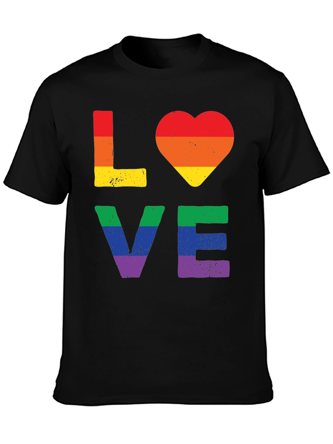 Pride LOVE T-Shirt - Rainbow Graphic Tee