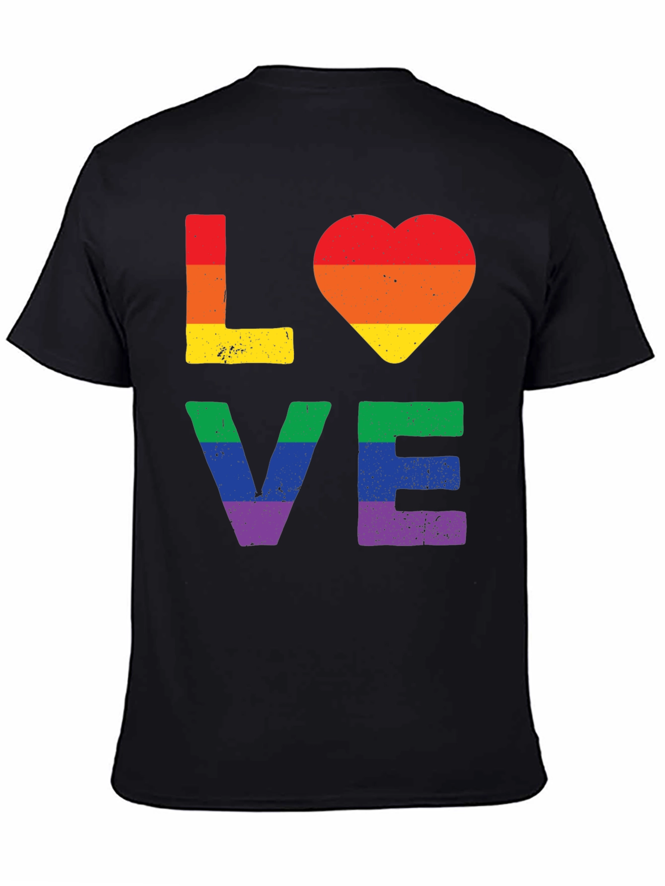 Pride LOVE T-Shirt - Rainbow Graphic Tee