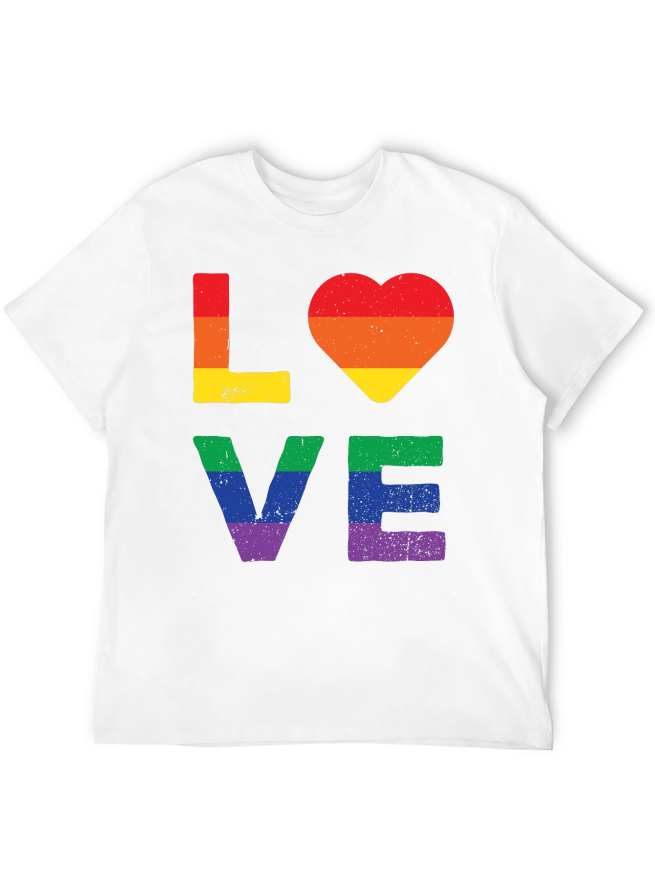 Pride LOVE T-Shirt - Rainbow Graphic Tee