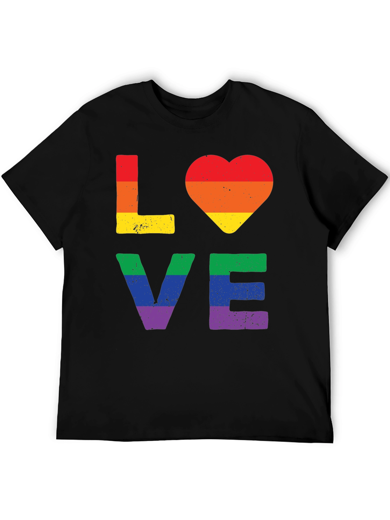 Pride LOVE T-Shirt - Rainbow Graphic Tee