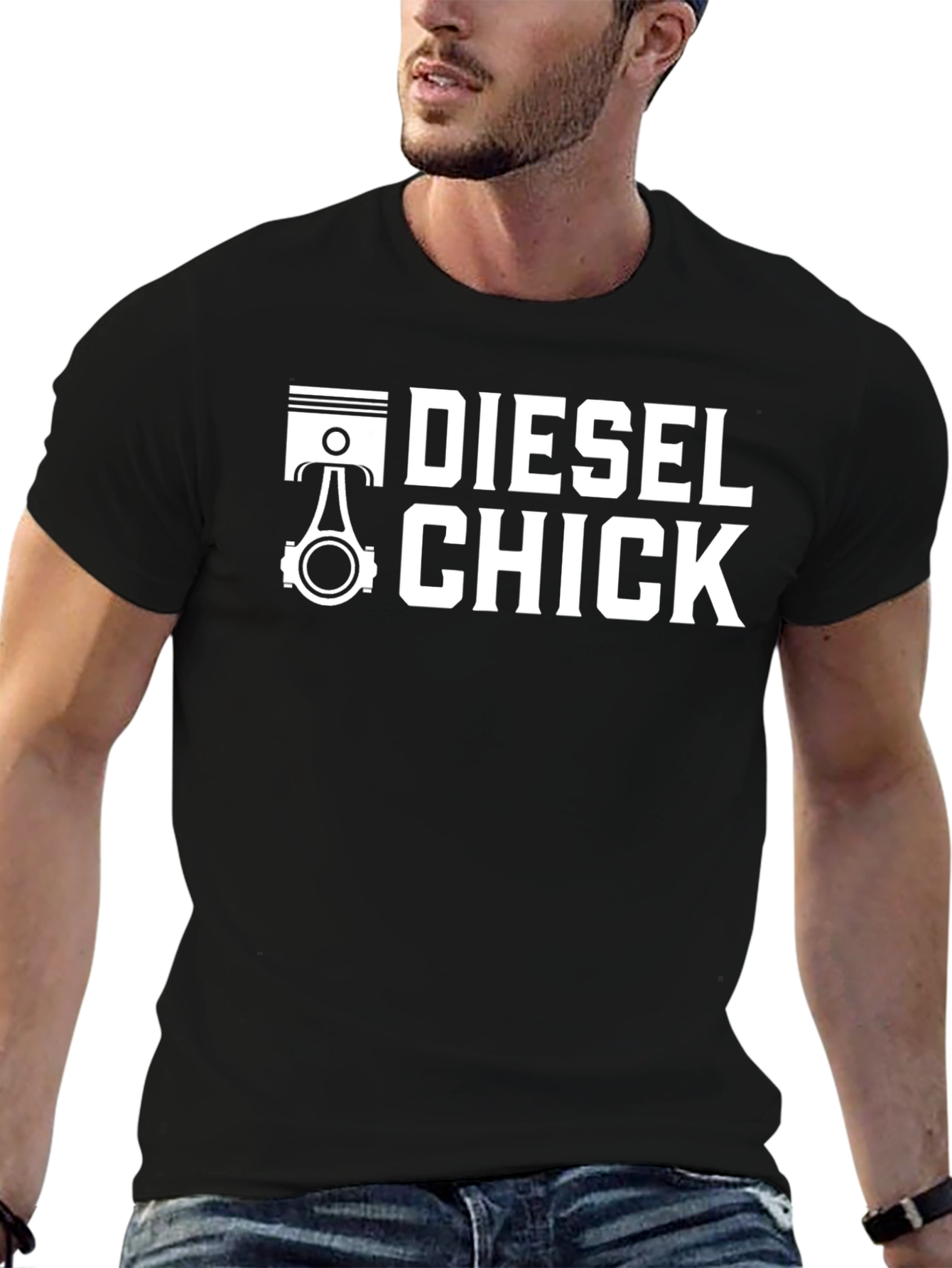 Diesel Chick Graphic Tee - Automotive Enthusiast Shirt