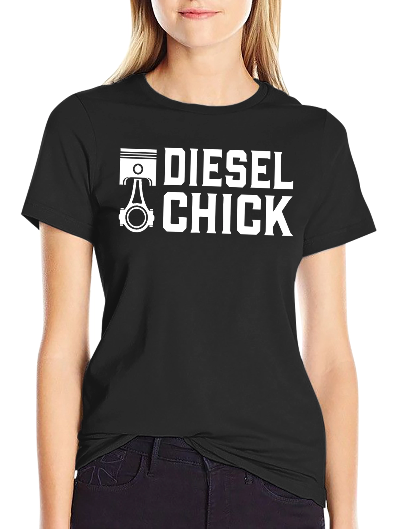 Diesel Chick Graphic Tee - Automotive Enthusiast Shirt