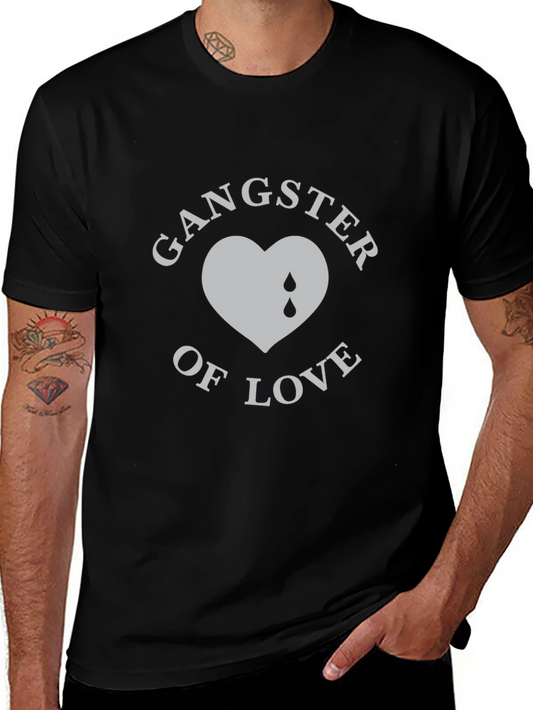 Gangster of Love Graphic T-Shirt - Black