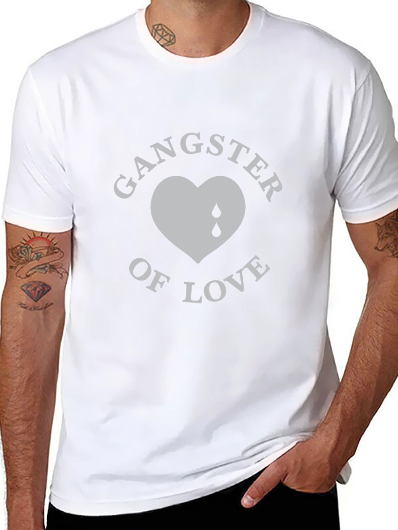 Gangster of Love Graphic T-Shirt - Black