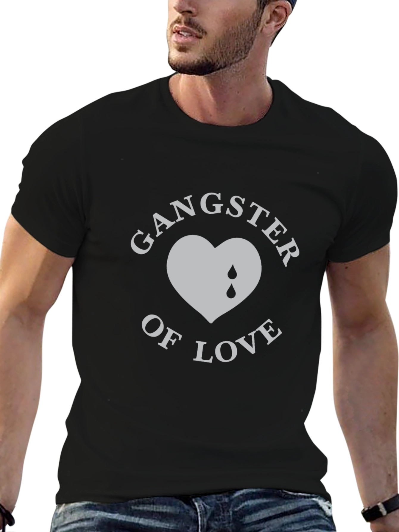 Gangster of Love Graphic T-Shirt - Black