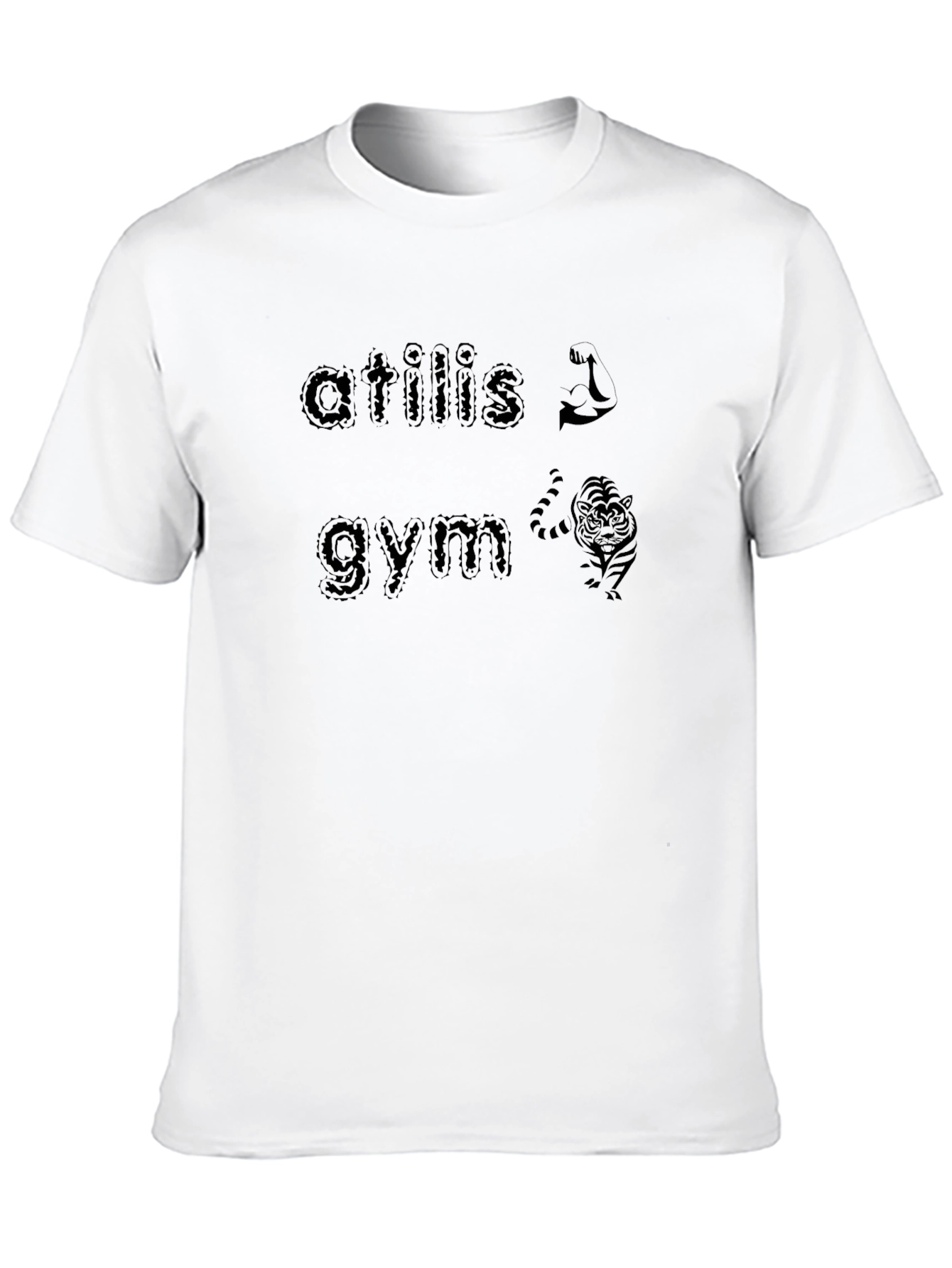 Atilis Gym Black Graphic Tee