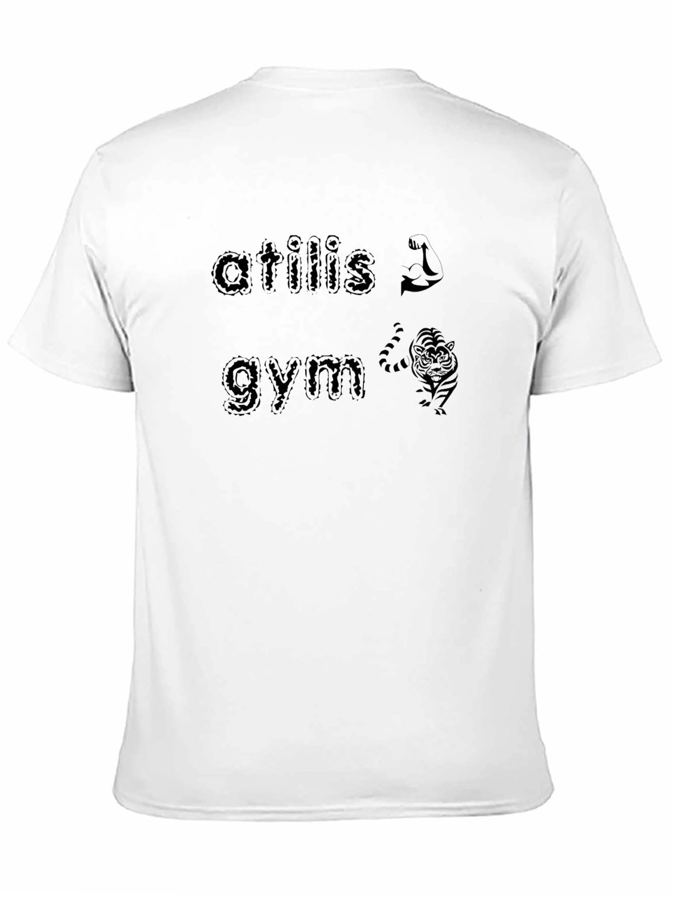 Atilis Gym Black Graphic Tee