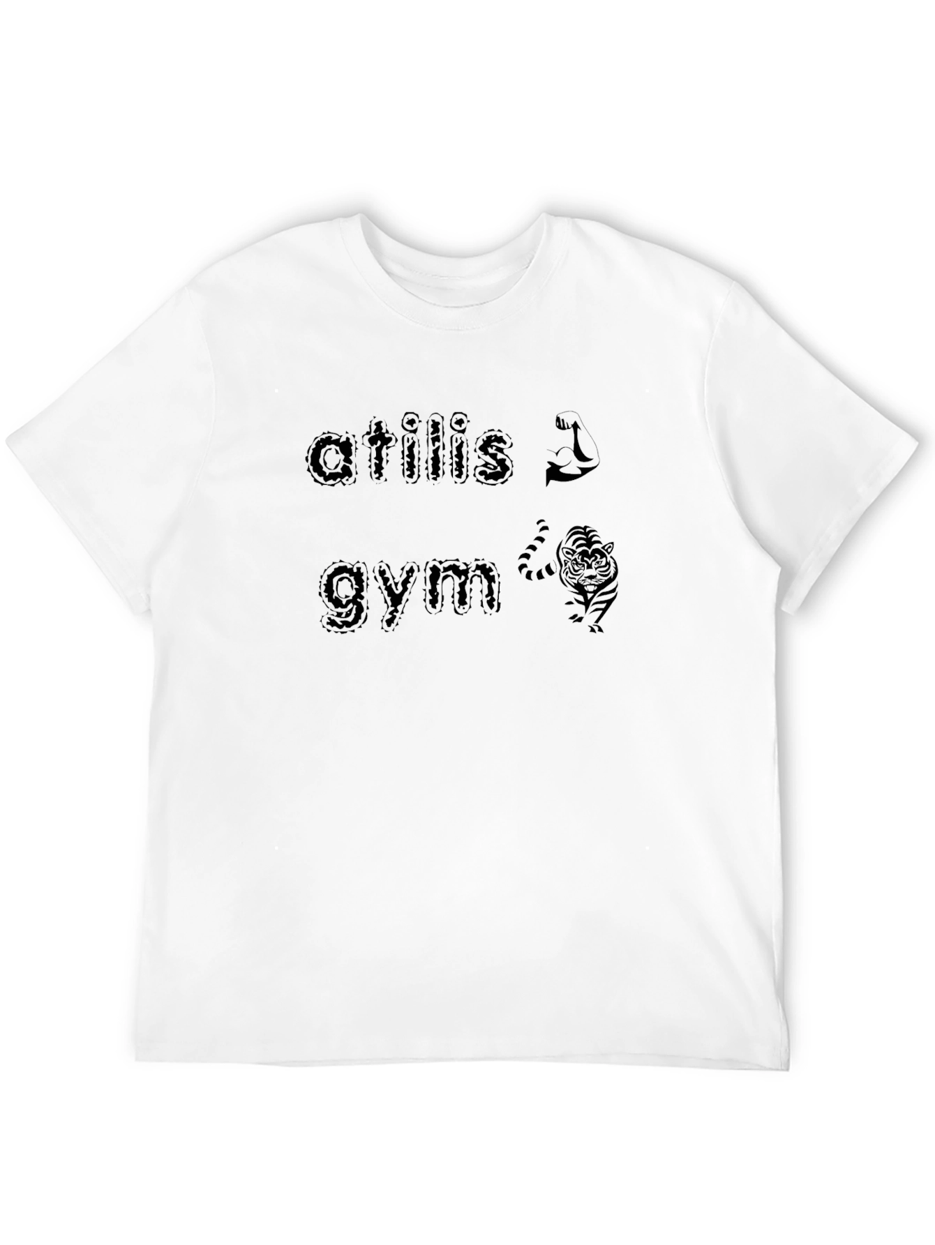 Atilis Gym Black Graphic Tee