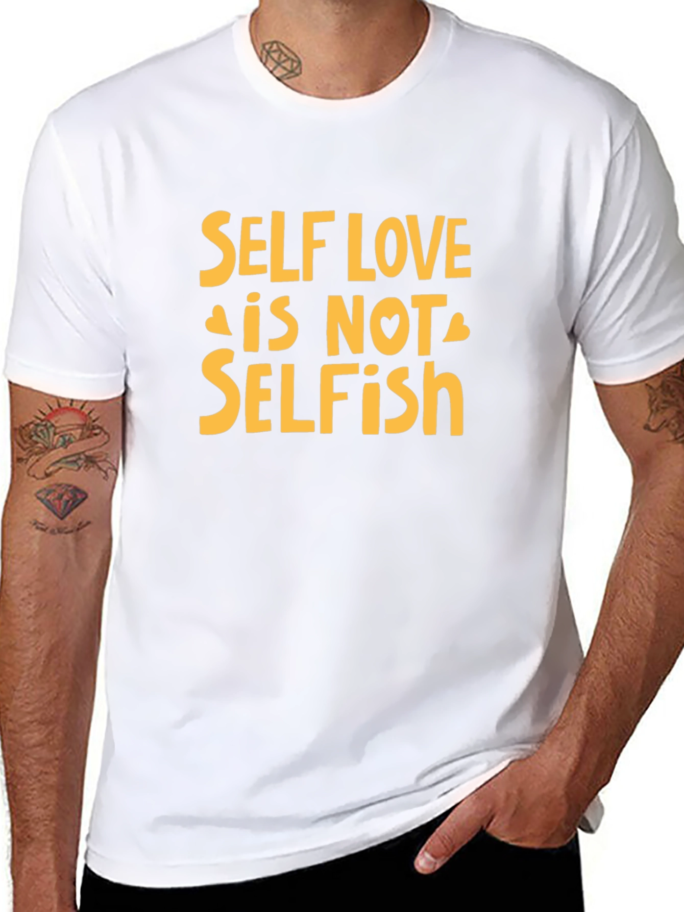 Self Love is Not Selfish T-Shirt - Black