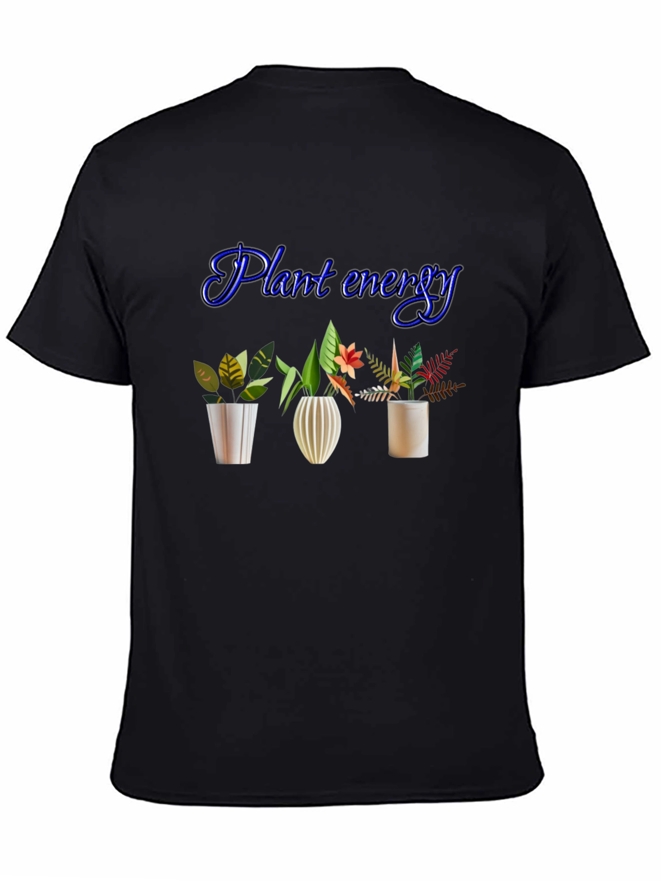 Plant Energy Black T-Shirt