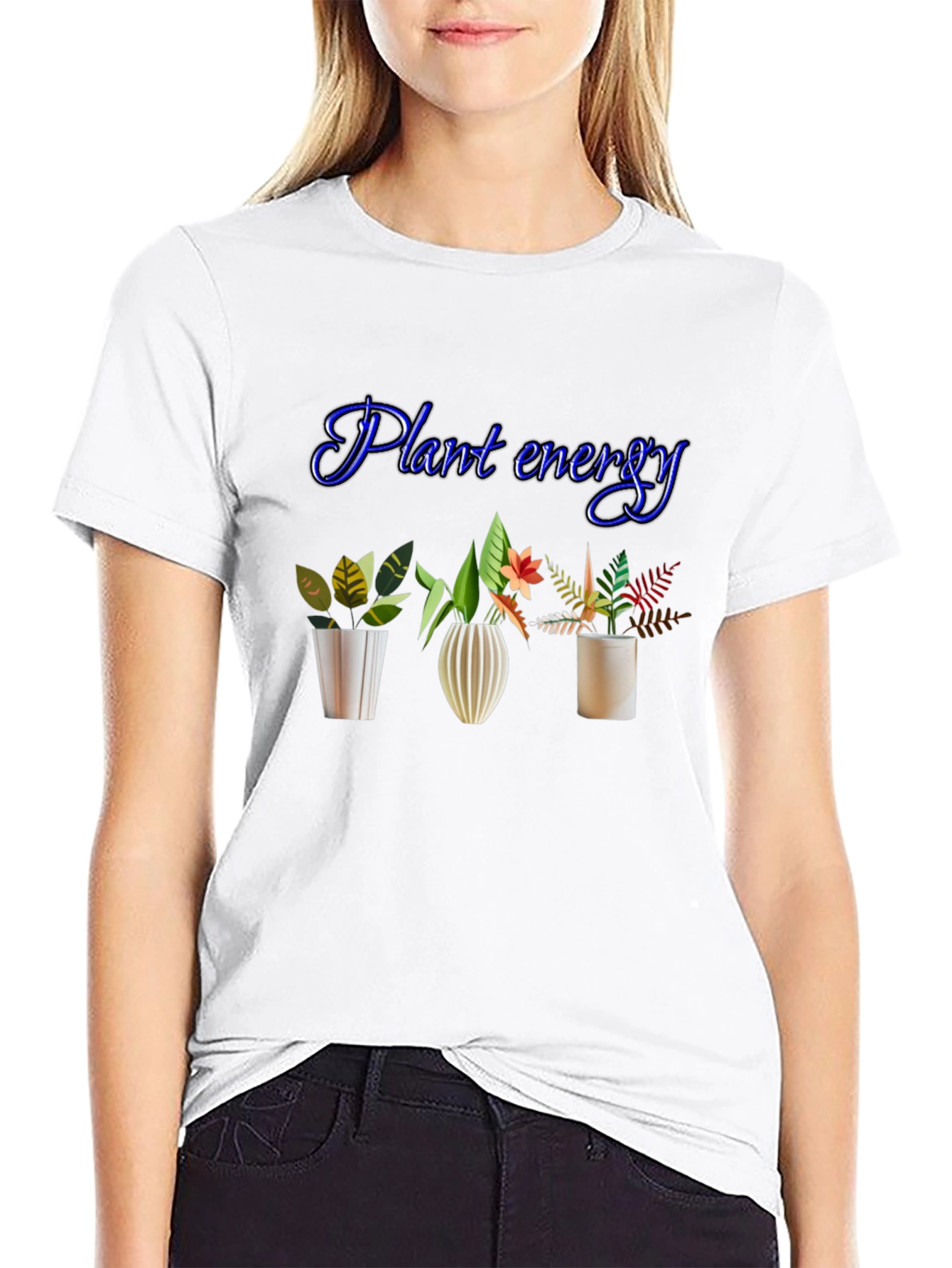 Plant Energy Black T-Shirt