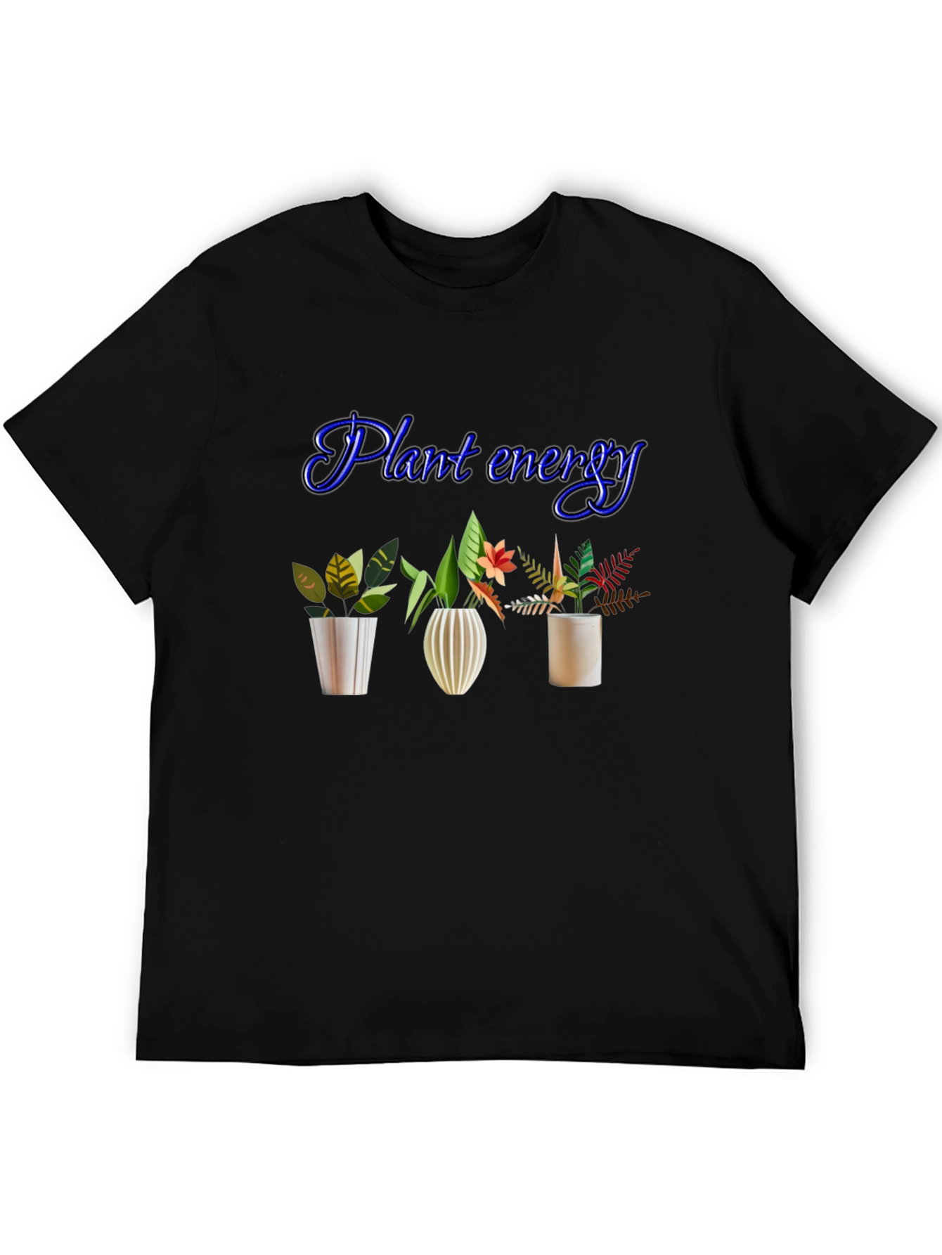 Plant Energy Black T-Shirt