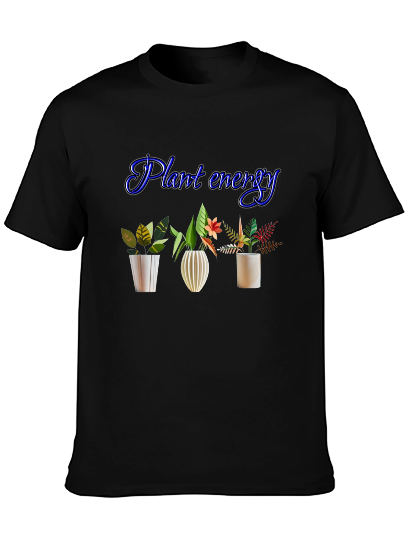 Plant Energy Black T-Shirt
