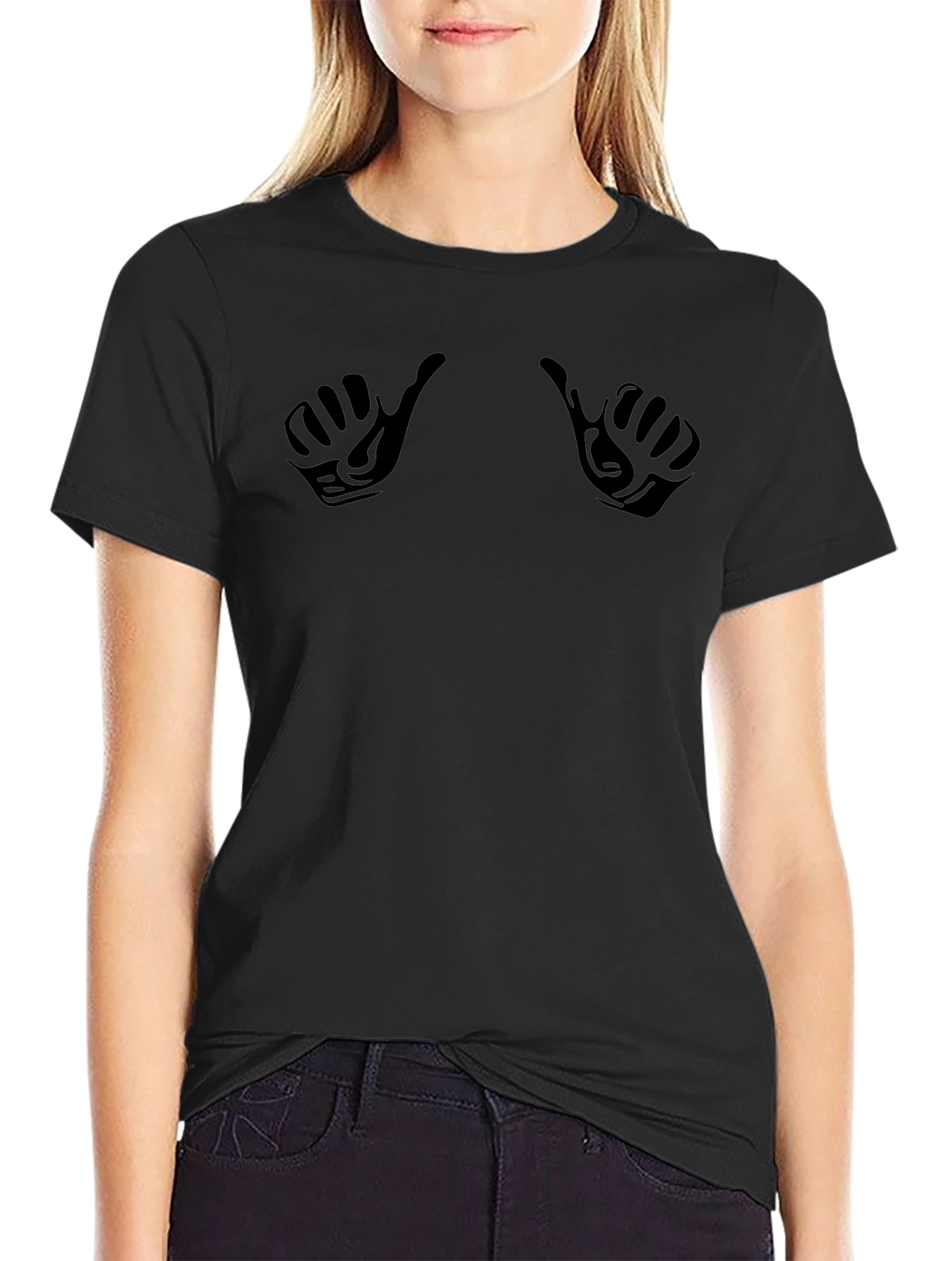 Black Hang Loose T-Shirt