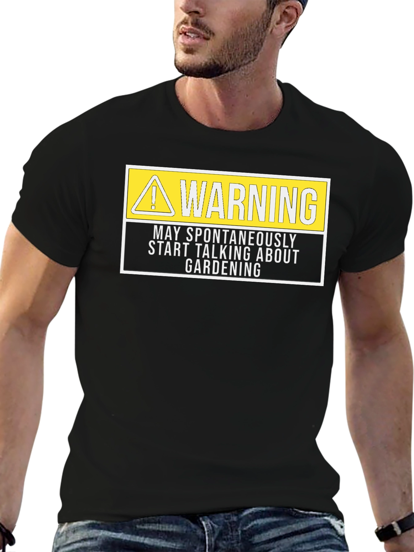 Funny Gardening T-Shirt: Warning May Talk About Gardening
