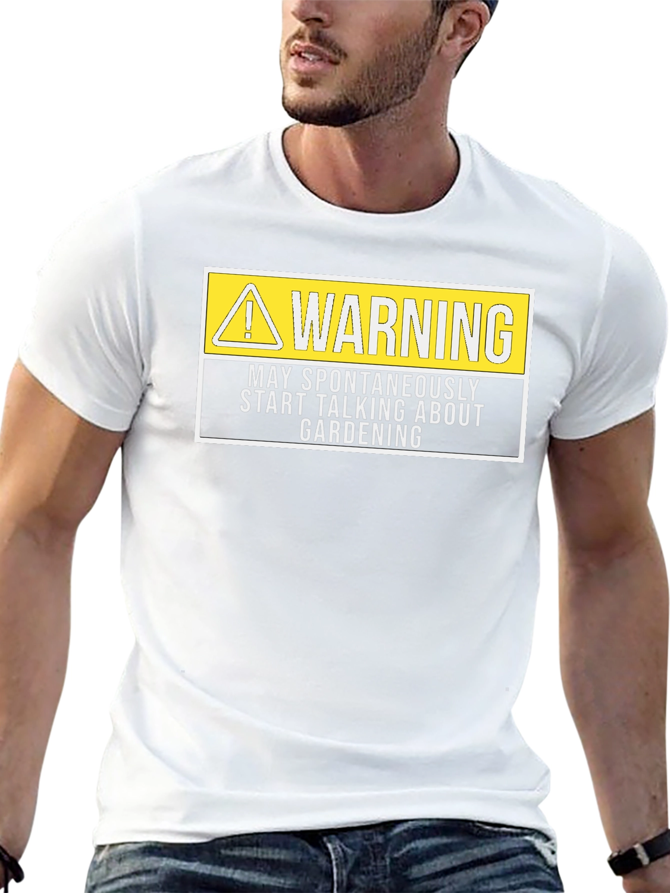 Funny Gardening T-Shirt: Warning May Talk About Gardening