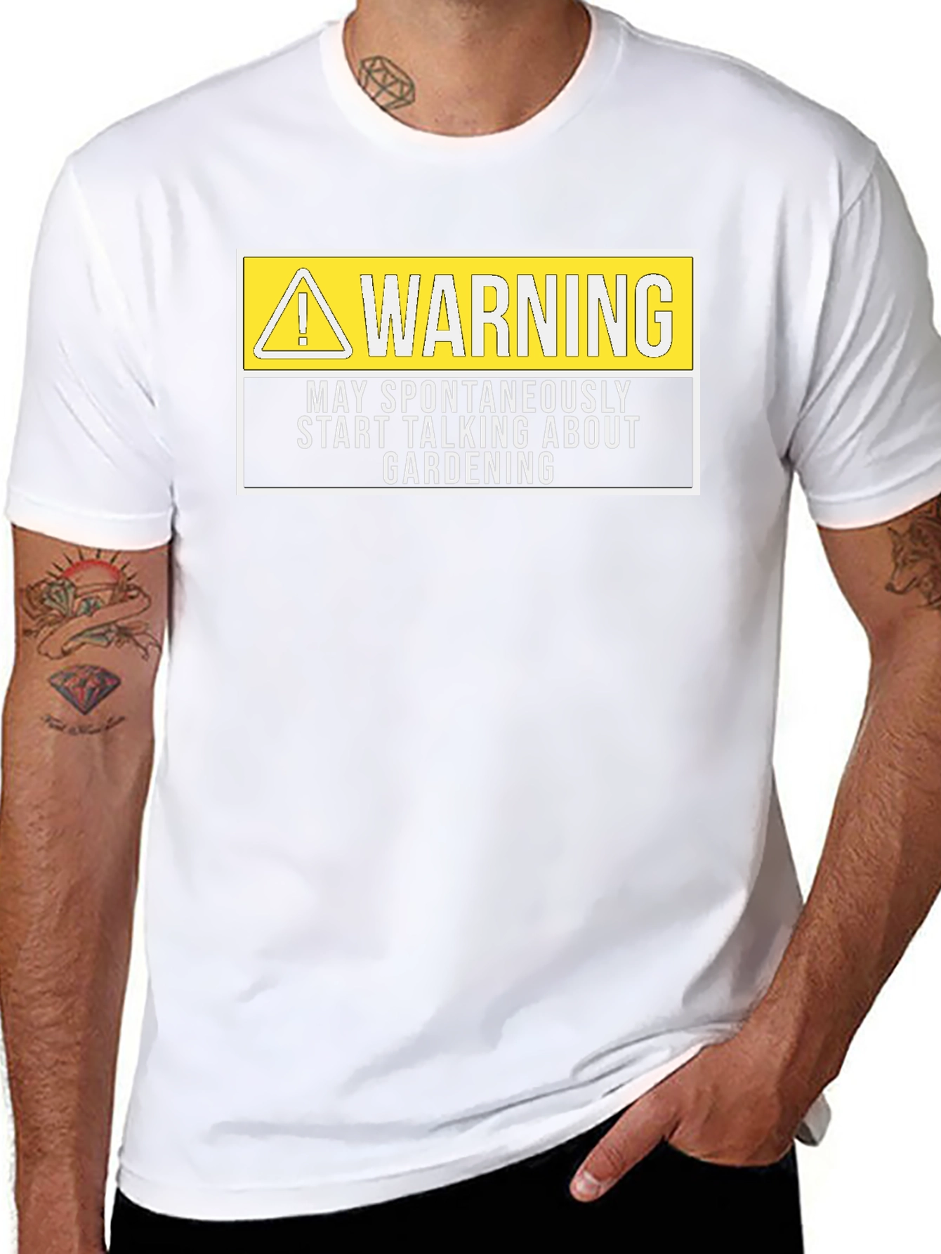 Funny Gardening T-Shirt: Warning May Talk About Gardening