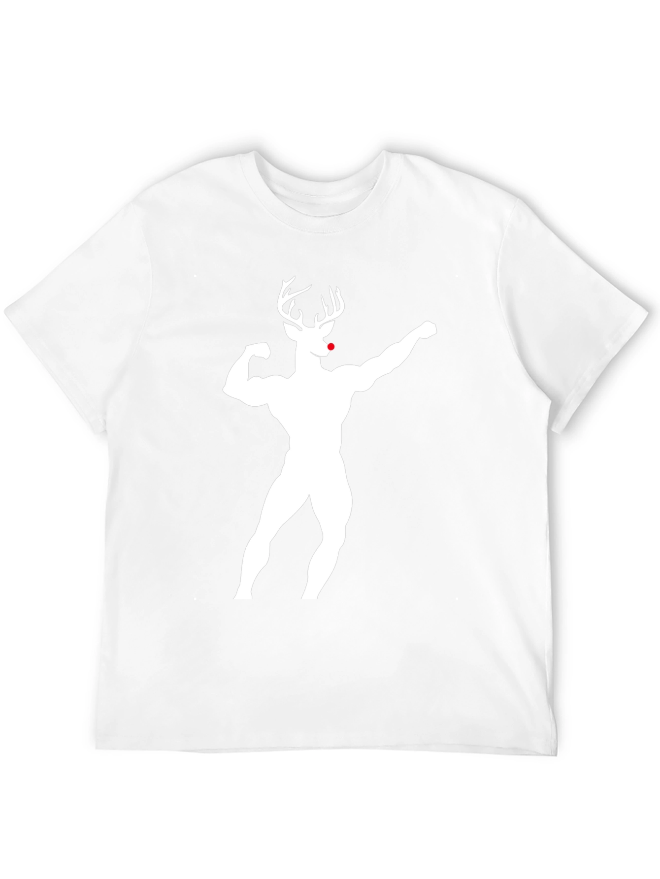 Muscle Deer Graphic T-Shirt - Black