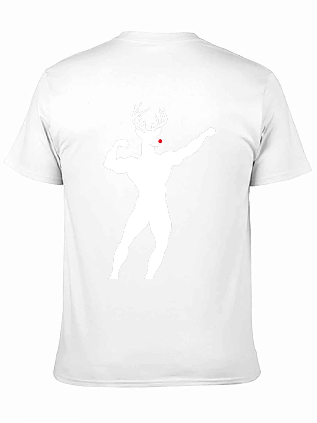 Muscle Deer Graphic T-Shirt - Black
