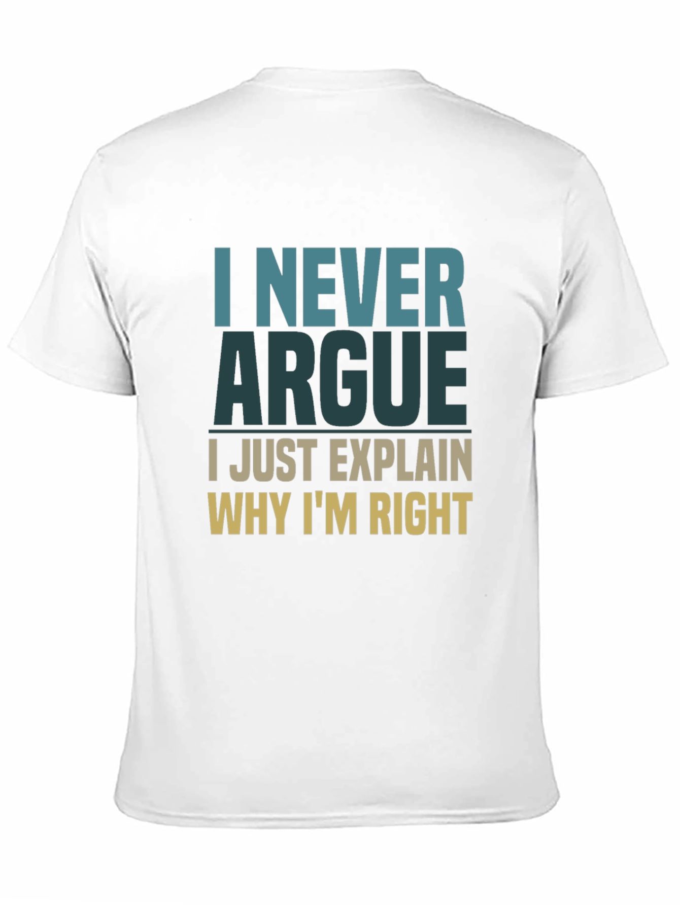 I Never Argue Funny Sarcastic T-Shirt