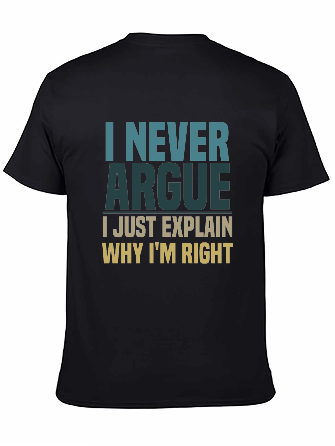 I Never Argue Funny Sarcastic T-Shirt