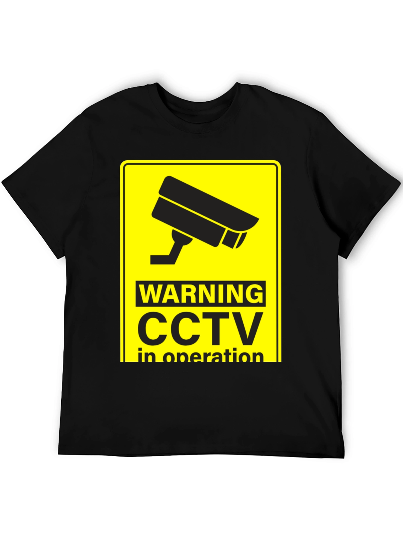 Warning CCTV In Operation Black T-Shirt