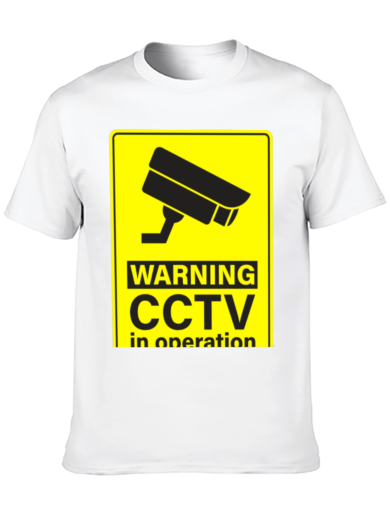 Warning CCTV In Operation Black T-Shirt