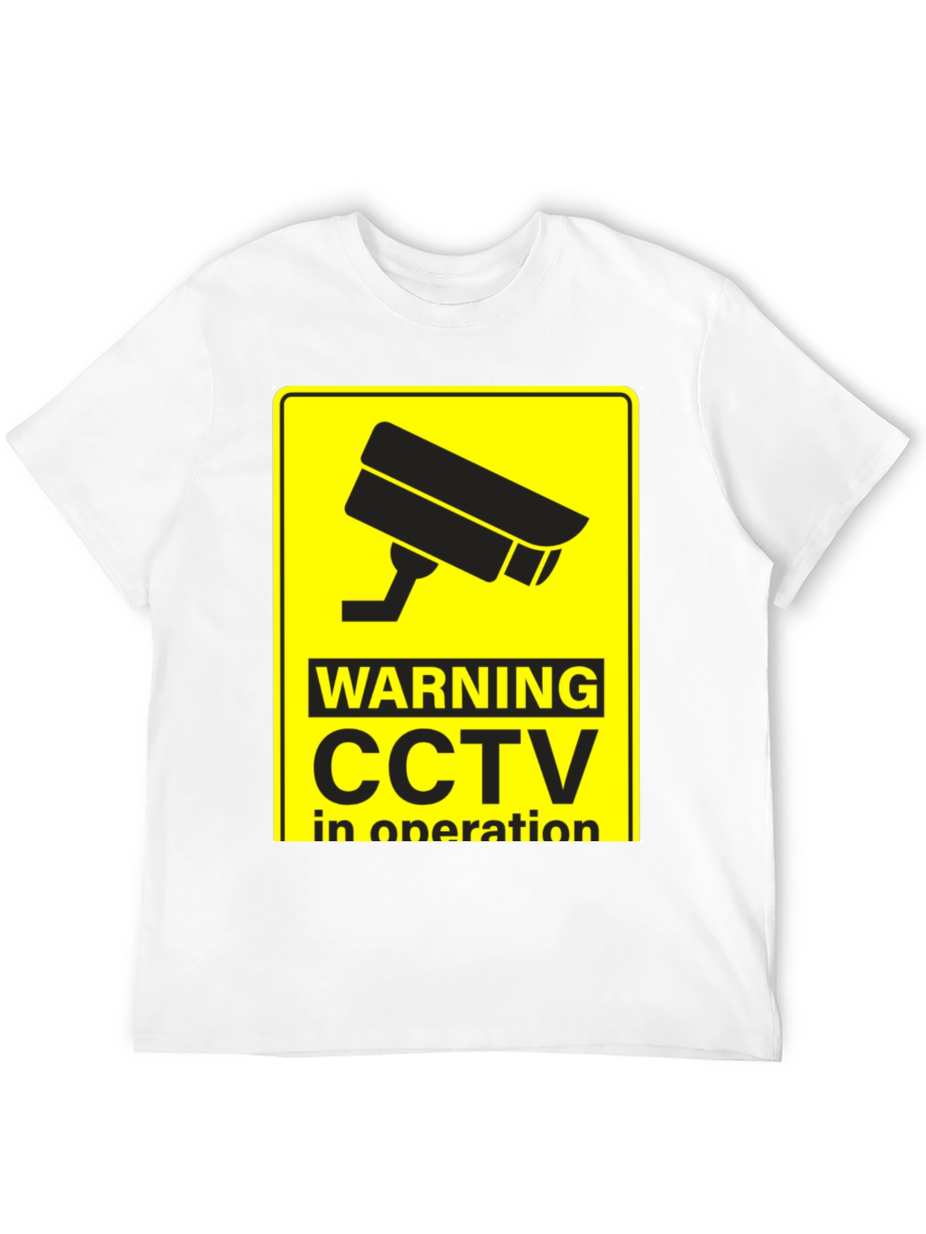 Warning CCTV In Operation Black T-Shirt