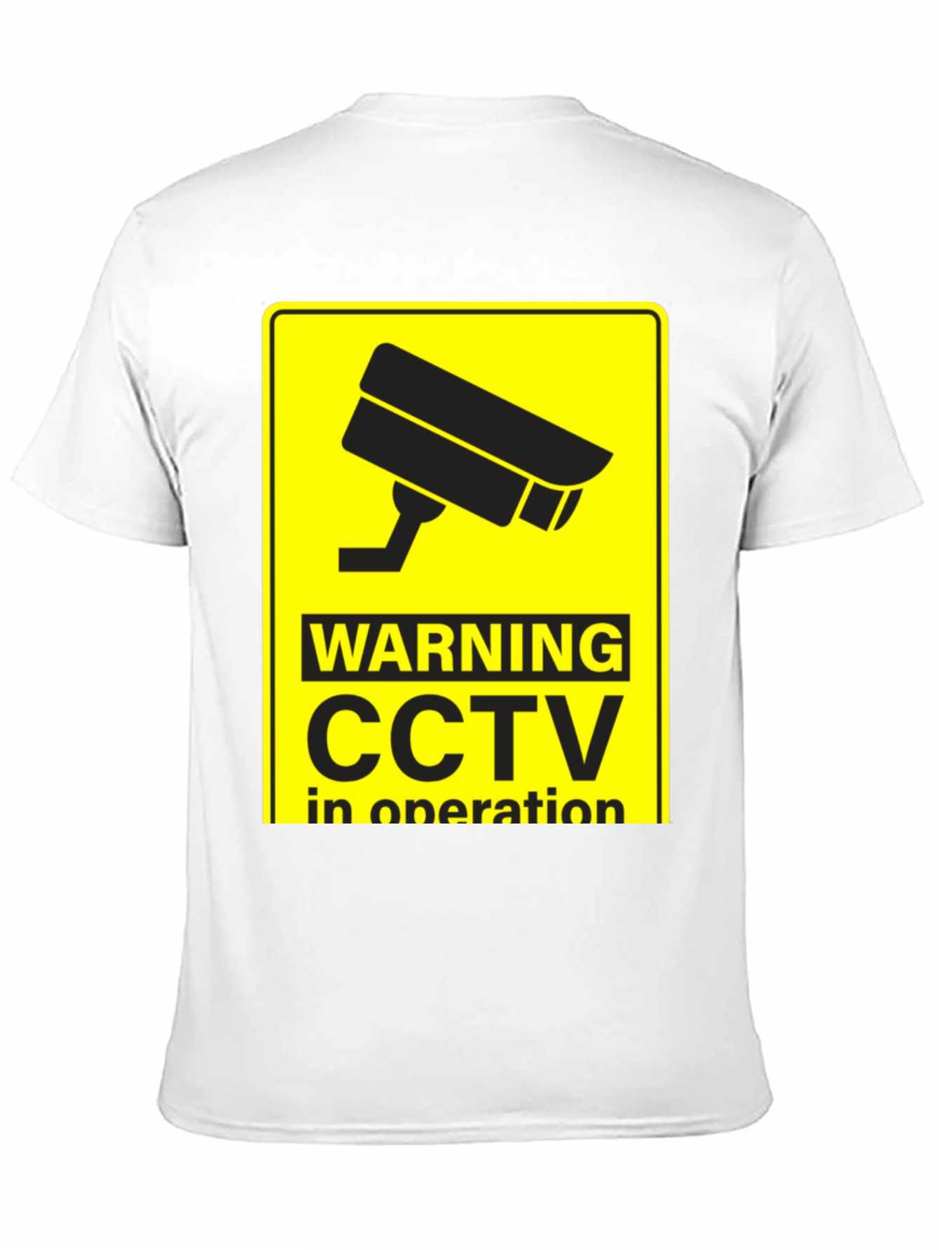 Warning CCTV In Operation Black T-Shirt