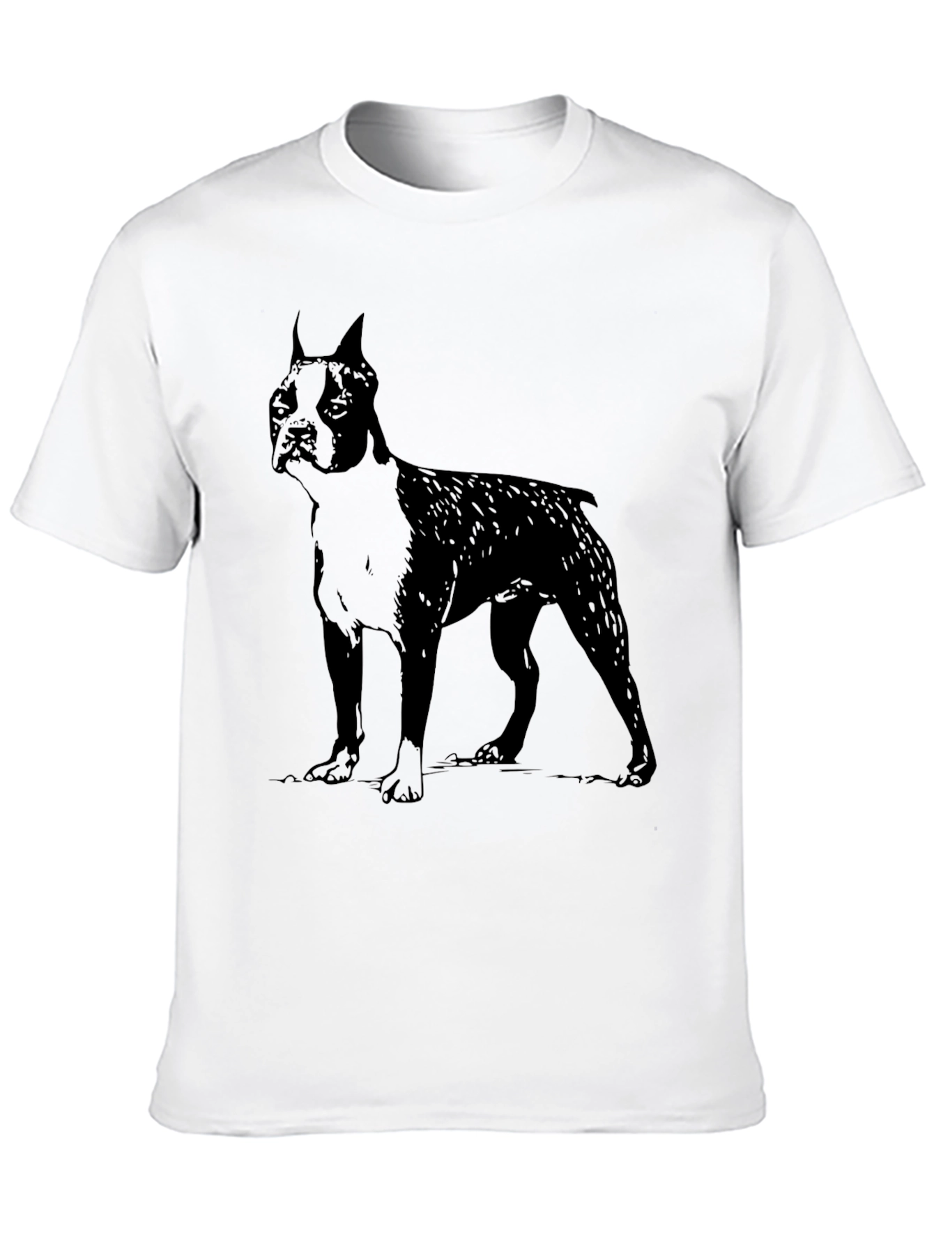 Boston Terrier Dog Graphic Tee - Black