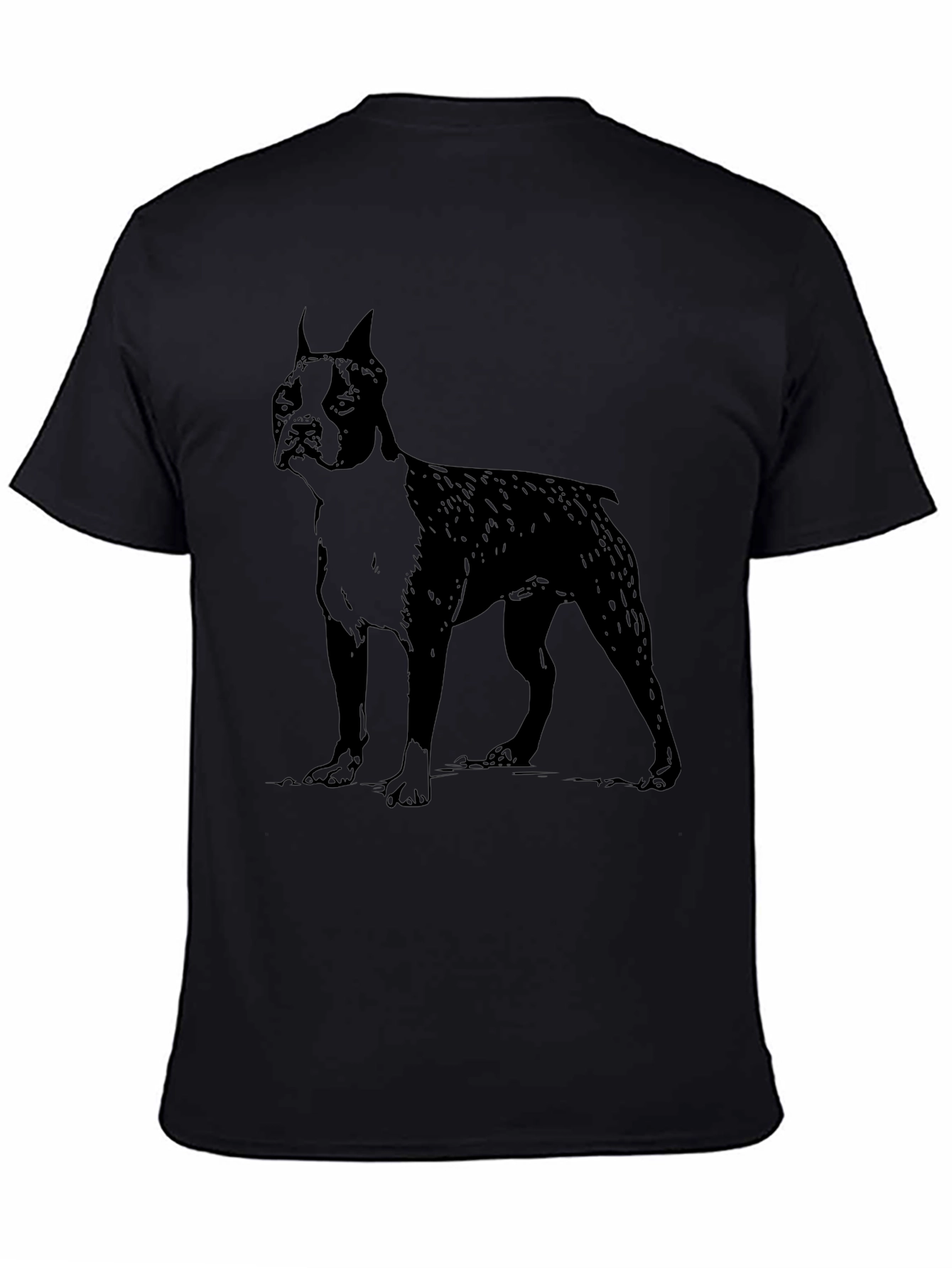 Boston Terrier Dog Graphic Tee - Black