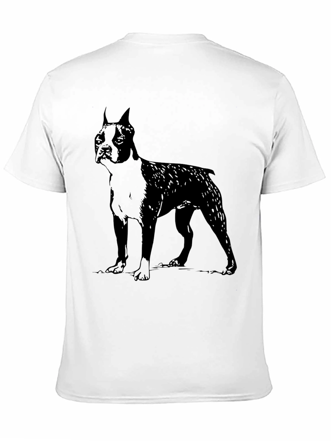 Boston Terrier Dog Graphic Tee - Black