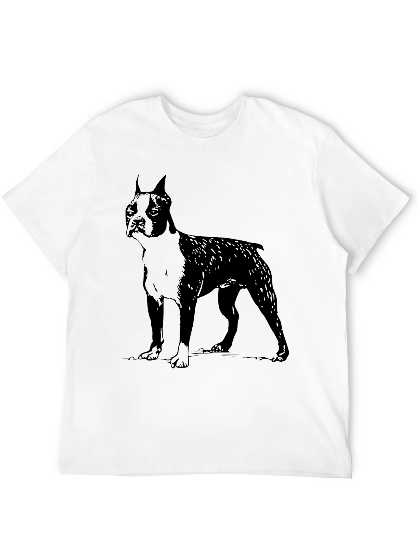 Boston Terrier Dog Graphic Tee - Black