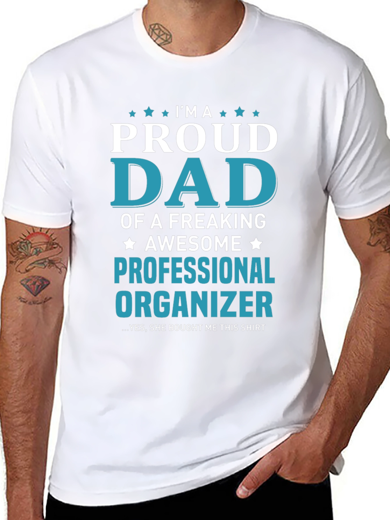 Proud Dad Professional Organizer T-Shirt