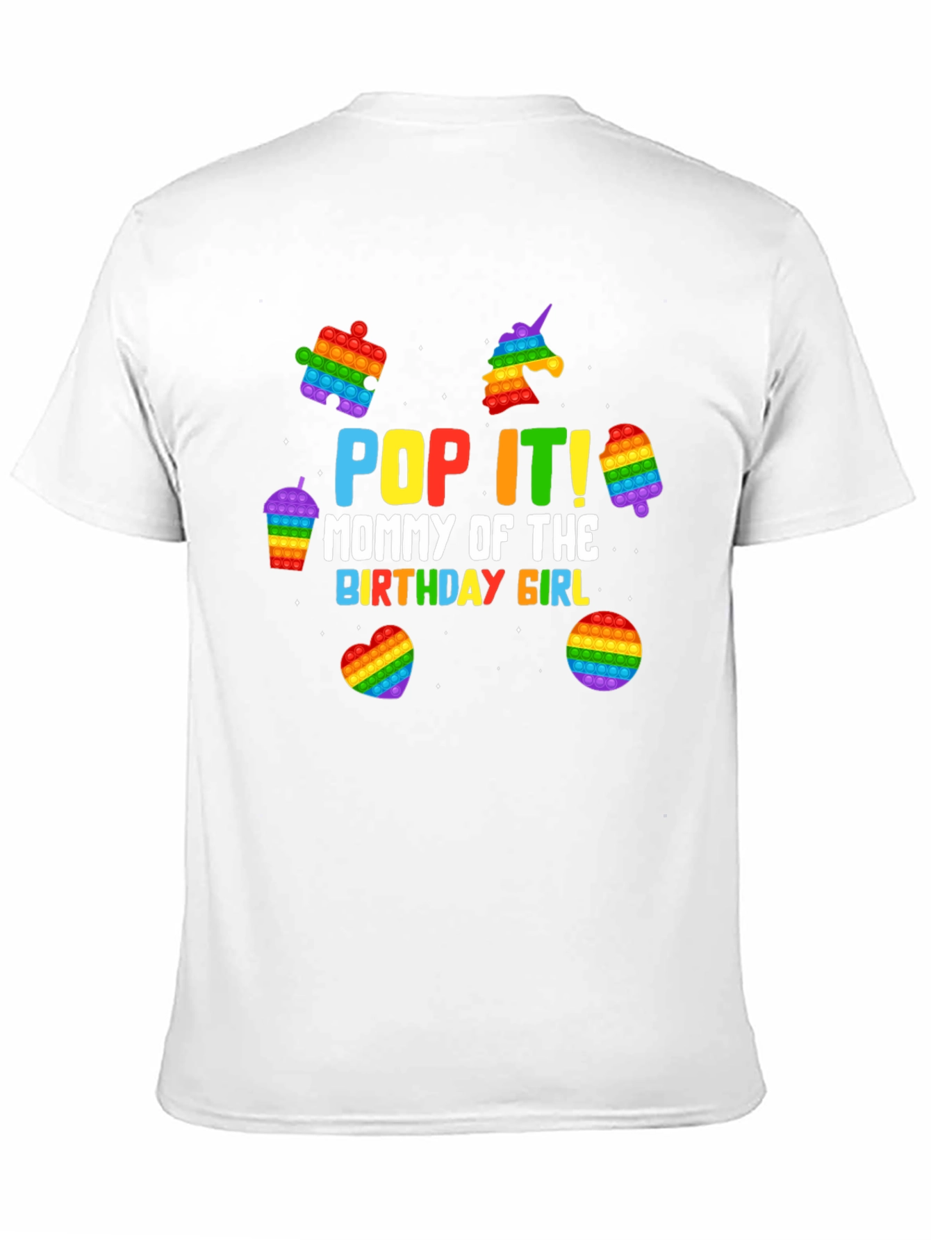 Pop It Birthday Girl Mommy T-Shirt