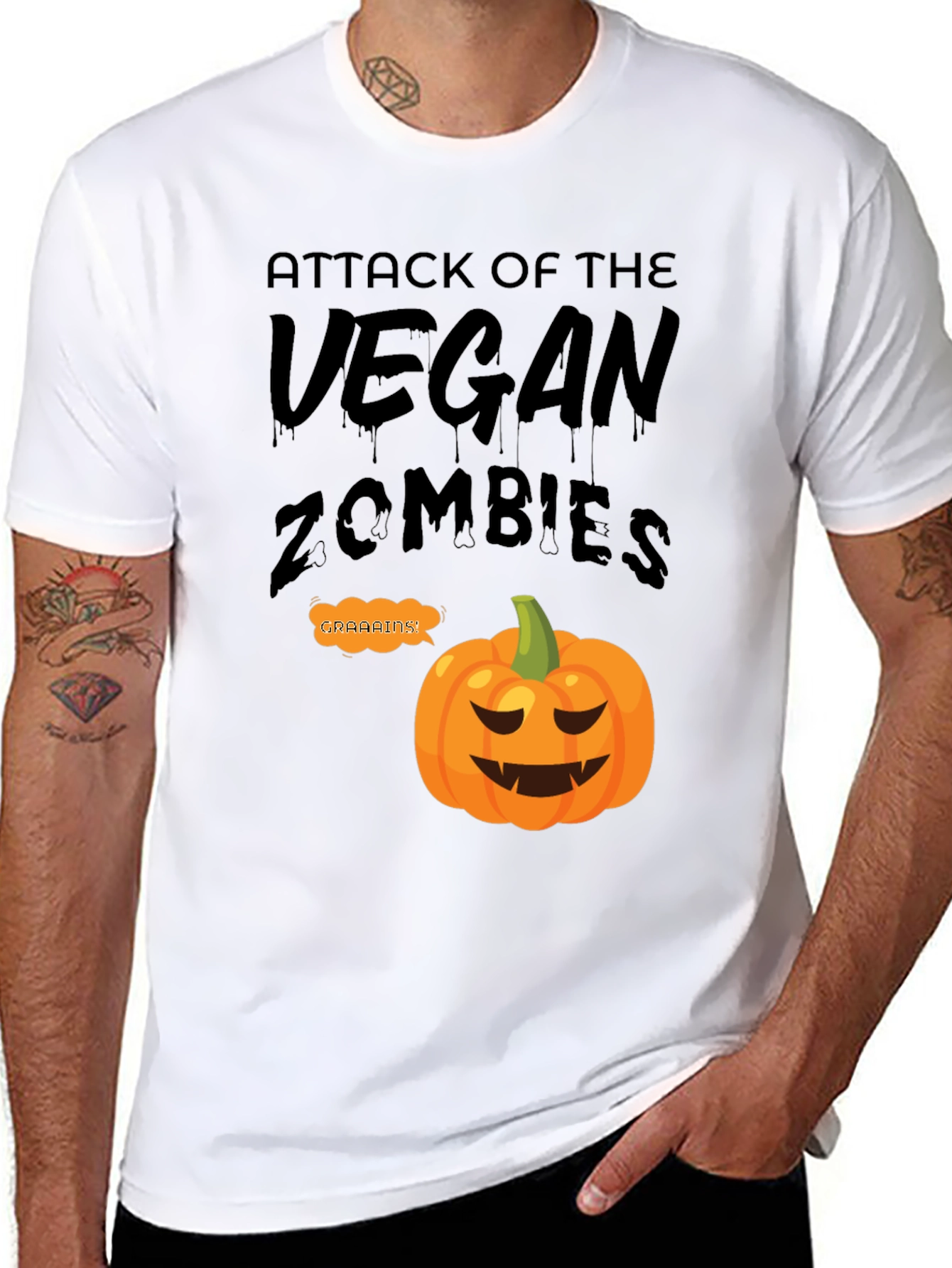 Vegan Zombies Halloween T-Shirt
